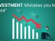 10 Common Investment Mistakes to Avoid